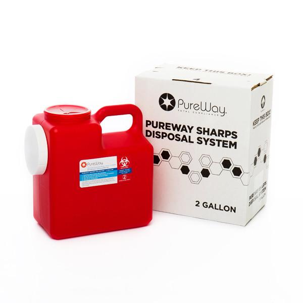 2 Gallon Sharps Container Mail-Back Disposal System