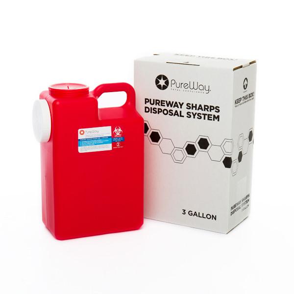 3 Gallon Sharps Container Mail-Back Disposal System