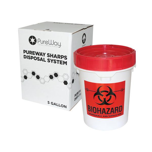 5 Gallon Sharps Container Mail-Back Disposal System